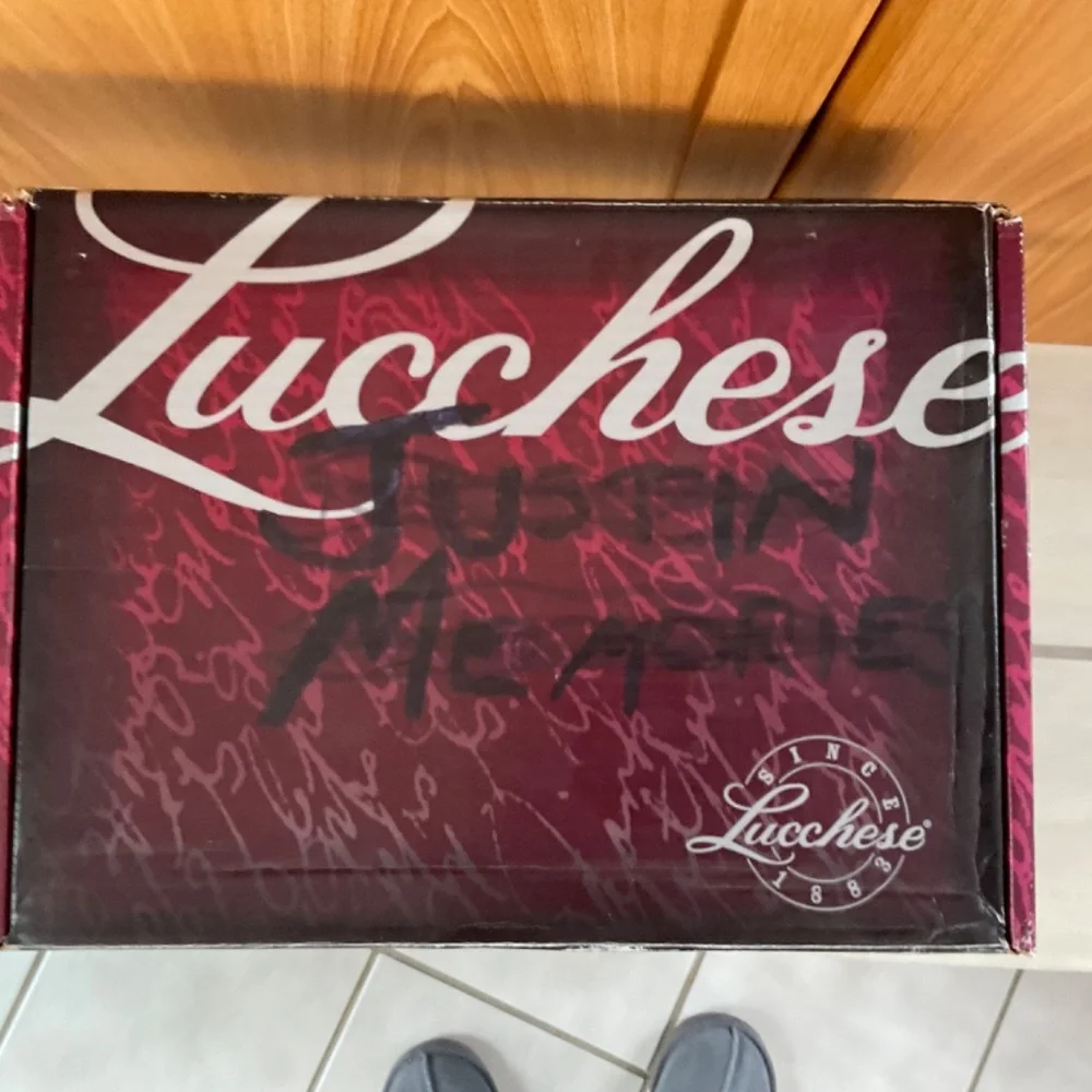 New Lucchese Studded Shorty Boot in Vamp Color Pink - Picture 9 of 10